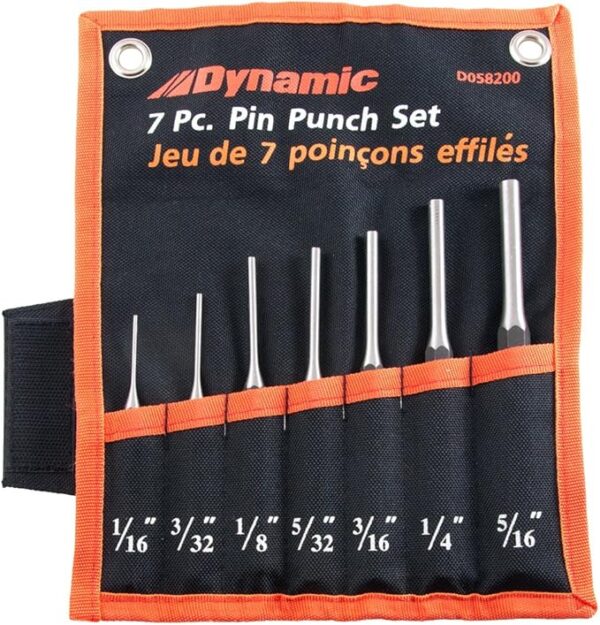 7 Piece Pin Punch Set,1/16" - 5/16" - Image 3