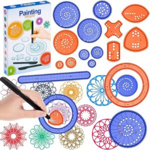 Spiral Art Gear & Geometric Ruler Drawing Kit