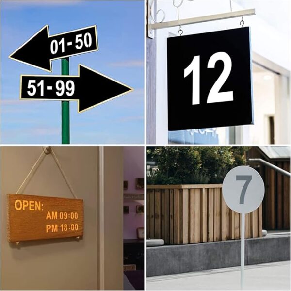 7-Inch Number Stencils – 11 Pack Reusable Templates - Image 2