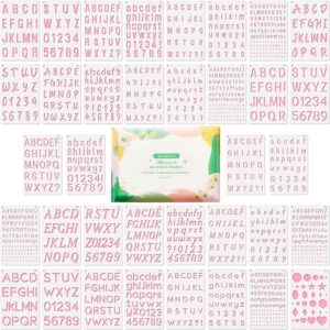 36-Piece Small Letter Stencils – Reusable Alphabet & Number Templates