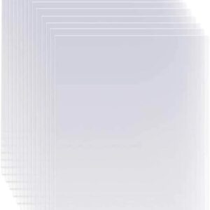 15-Pack Clear Mylar Stencil Sheets – 12"x24" Reusable Blank Templates for Cutting Machines
