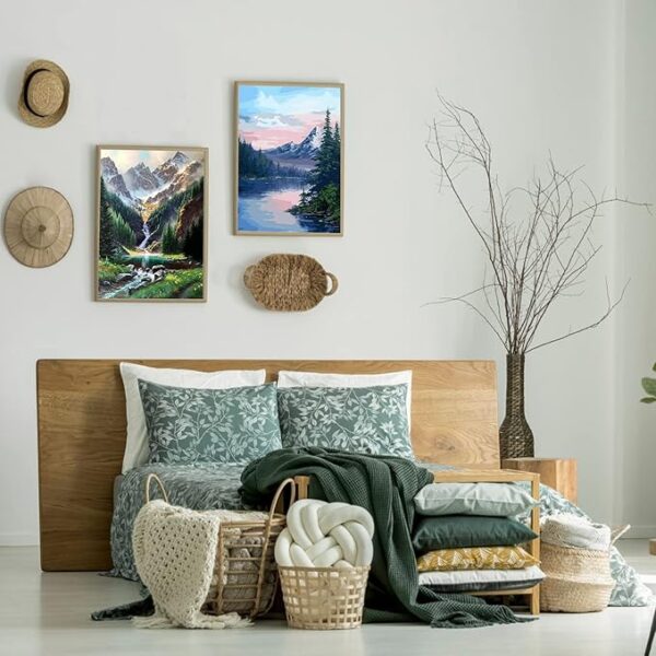 Paint by Numbers Kit – DIY Mountain & Lake Canvas for Adults & Kids - Image 4