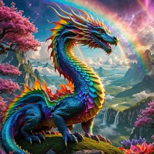Dragon Paint by Numbers Kit – 16x20" Acrylic Canvas for Adults & Beginners
