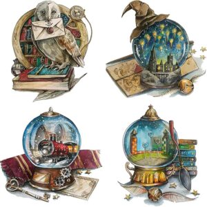 4-Pack Stamped Cross Stitch Kits for Adults (HP)