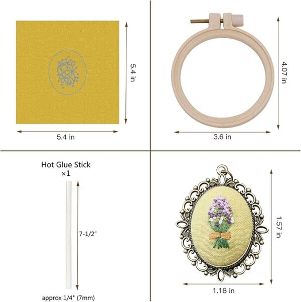 4-Pack Embroidery Necklace Kits - Image 3