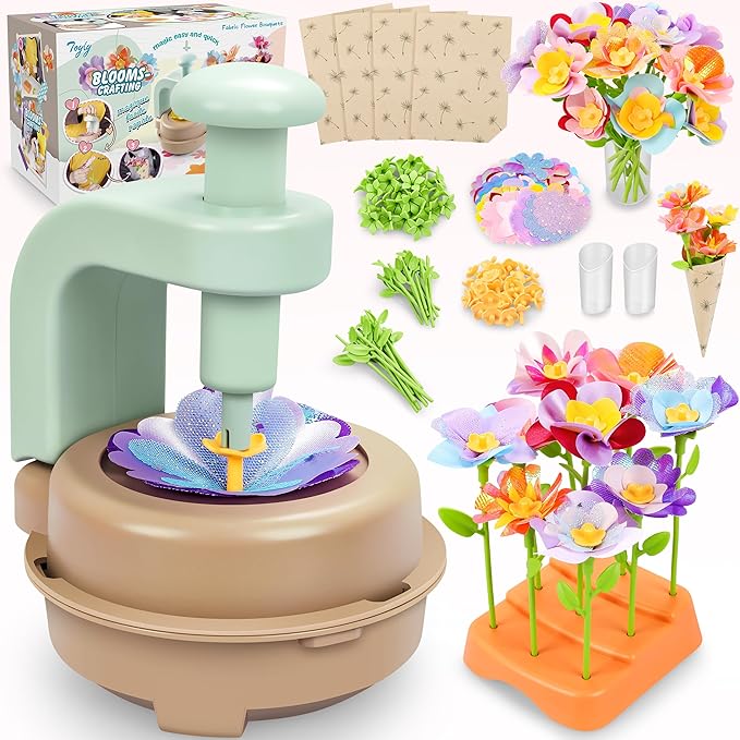 Fabric Flower Bouquets DIY Craft Kit: Flowers Market Toy