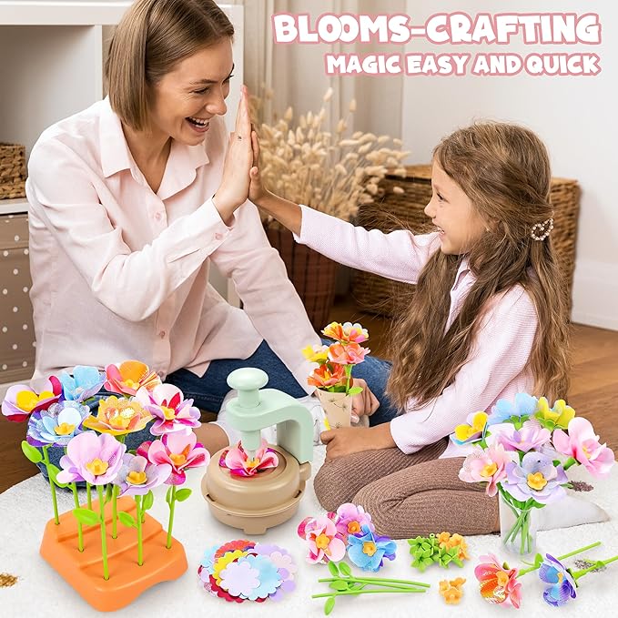 Fabric Flower Bouquets DIY Craft Kit: Flowers Market Toy - Image 3