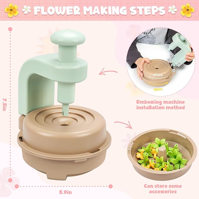 Fabric Flower Bouquets DIY Craft Kit: Flowers Market Toy - Image 4