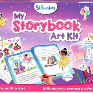 Skillmatics Storybook Art Kit: Unicorn & Princesses, Write & Create Fairytales, 300+ Stickers