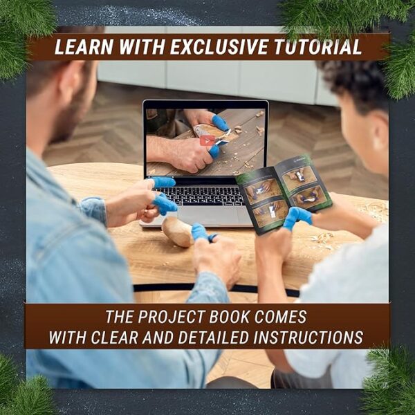 BeaverCraft Comfort Bird Wood Carving Kit: Beginner & Kids Friendly - Image 4