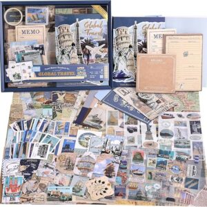 Scrapbooking Supplies Kit - Daily Life World Travel