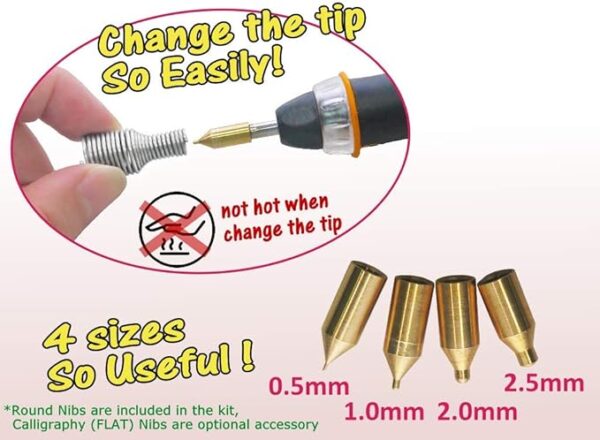 Hot Foil Embossing Stamping Pen (Yellow) - Image 4