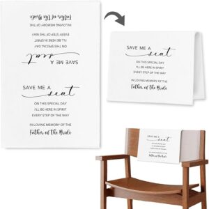 "Save Me a Seat" Wedding Memorial Sign
