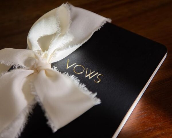 Embossed Slim Vow Books - Black & White (Set of 2) - Image 3