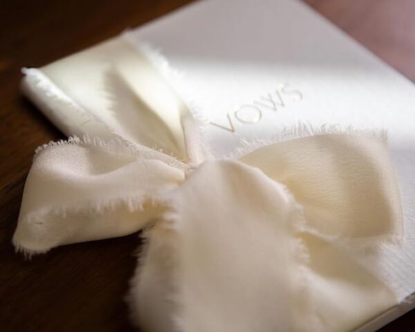 Embossed Slim Vow Books - Black & White (Set of 2) - Image 4