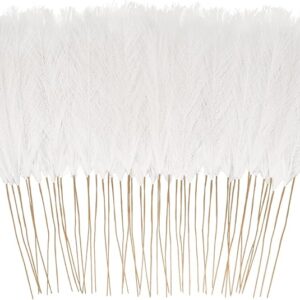 50-pack 21.6" white faux pampas grass