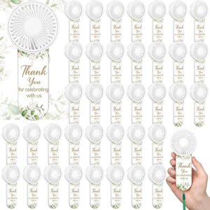 50-Pack Mini Electric Hand Fans (Green Leaf)
