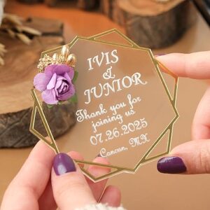 300-Pack Personalized Save-the-Date Wedding Magnets – Bulk Party Favors