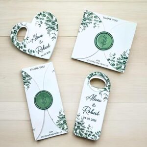 Bulk Personalized Heart-Shaped Wedding Bottle Opener Favors