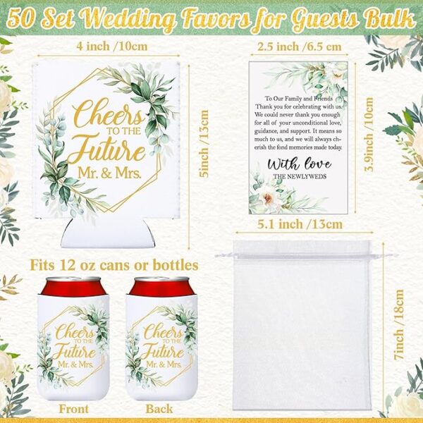 Wedding Can Cooler Sleeves (50-Pack) - Image 2
