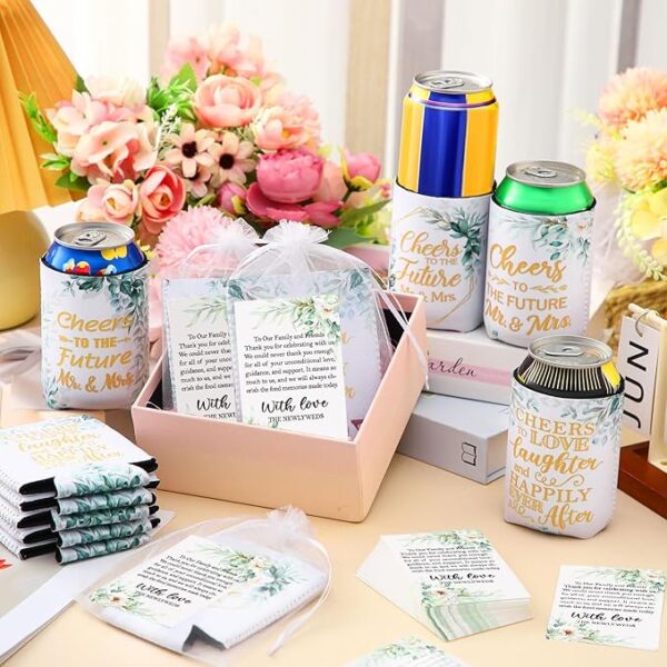 Wedding Can Cooler Sleeves (50-Pack) - Image 3