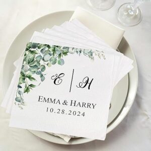 50-Pack Personalized Monogram Napkins