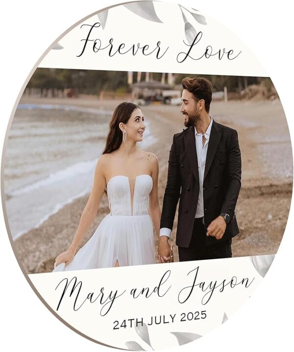 Personalized Photo Wedding Coasters (40-Pack) - Image 2