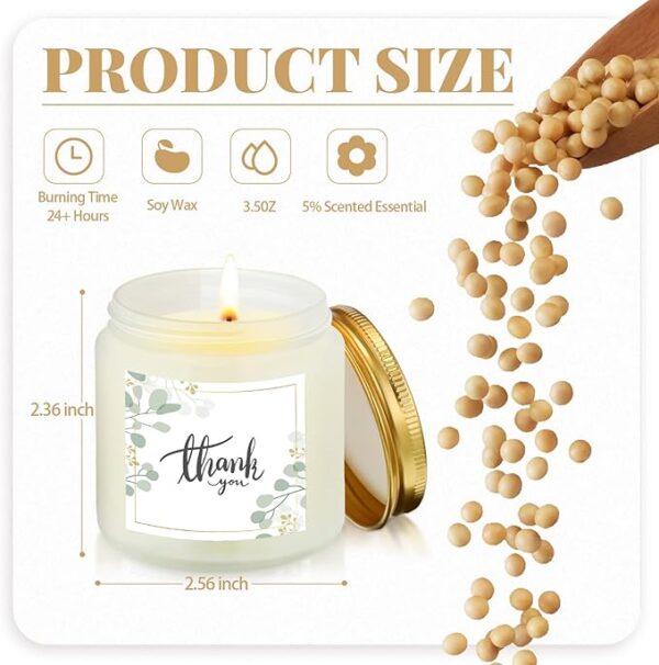 10-Pack Fresh Scented Soy Wax Jar Candles - Image 2