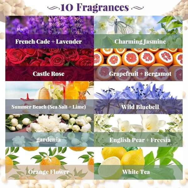 10-Pack Fresh Scented Soy Wax Jar Candles - Image 3