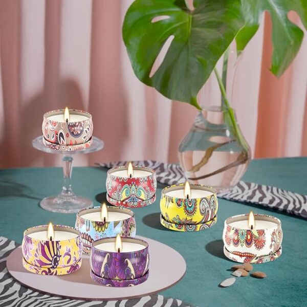 36-Pack Scented Soy Wax Travel Candles - Image 3
