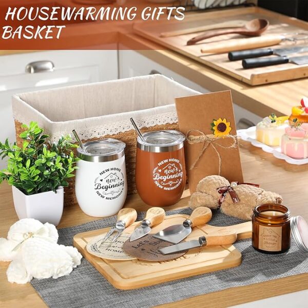 21-Piece Housewarming Gift Basket – New Homeowner Closing Gifts (Camel) - Image 3