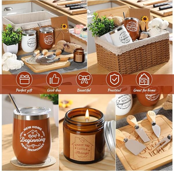 21-Piece Housewarming Gift Basket – New Homeowner Closing Gifts (Camel) - Image 4