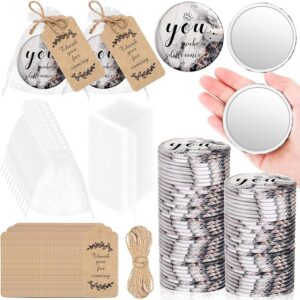 50-Pack Inspirational Compact Mirrors