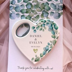 Personalized Heart Bottle Openers (30-Pack)