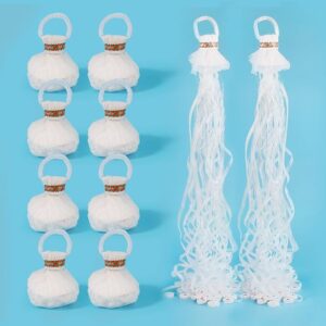 10-Pack White Confetti Streamer Poppers