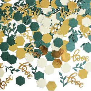 Greenery Wedding Table Confetti