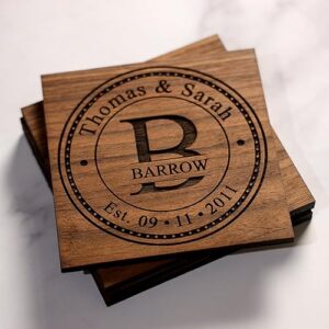 Personalized Wooden Coaster Sets
