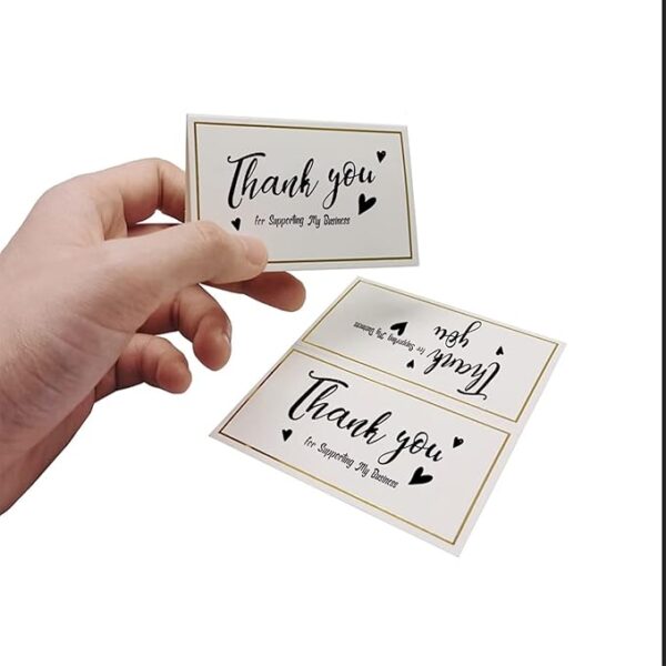 50 Gold Foil Tent Cards - 2x3.5" - Image 3