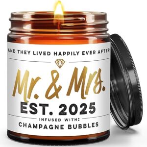 Wedding Gift Candle - Mr & Mrs (9oz)