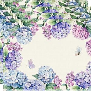 Hydrangea Butterfly Placemats - Set of 4
