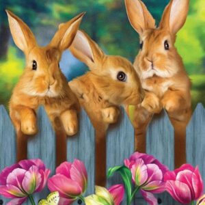 Briarwood Lane Garden Bunnies Spring Garden Flag