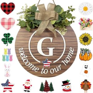 Interchangeable Monogram Welcome Sign