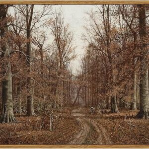 Vintage Fall Forest Canvas Art