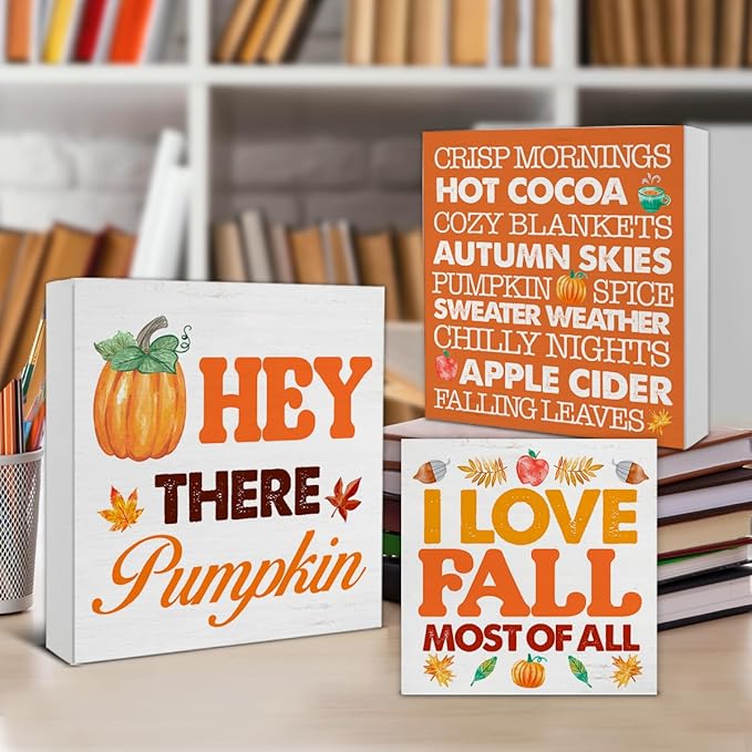 Fall Wood Box Signs (3-Piece Set) - Image 4