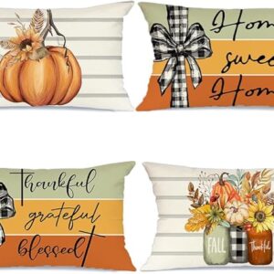 Fall Decorative Pillow Covers (Set of 4)