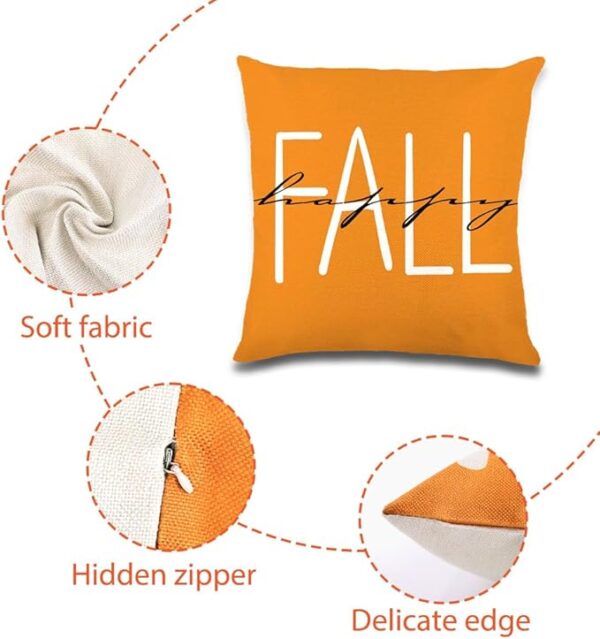 Fall Farmhouse Pillow Covers (Set of 4) - Image 3