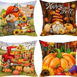 Farmhouse Fall Pillow Covers (Set of 4)