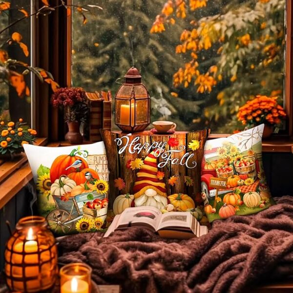 Farmhouse Fall Pillow Covers (Set of 4) - Image 4