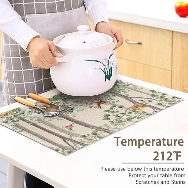 Winter Forest Placemats (Set of 6) - Image 2