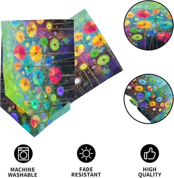 Reversible Seasonal Flowers Table Runner - Image 2